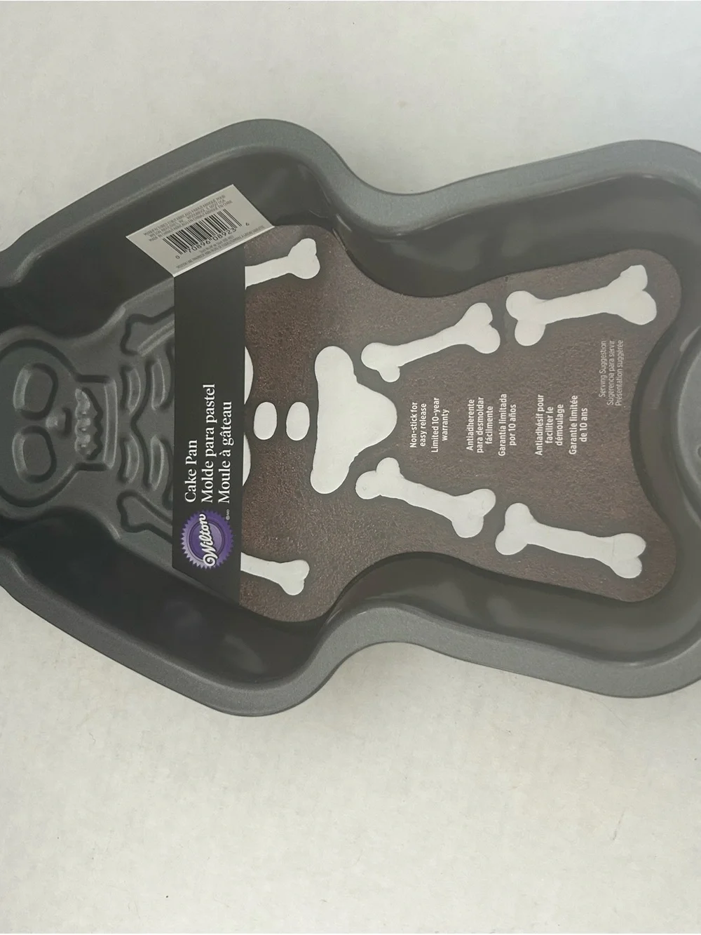 Wilton Grey Metal Skeleton Non Stick Cake Pan/Mold NWWT